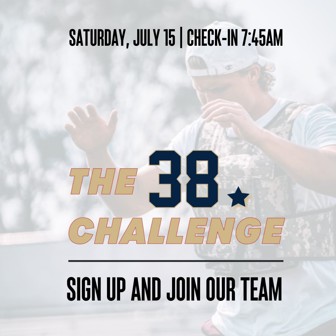 The 38 Challenge is for members of society to place themselves in an uncomfortable situation voluntarily and to lean on one another when suffering. Join our team for this challenging workout. #CarryTheLoad #challengethestigma

classy.org/event/dfw-38-c…