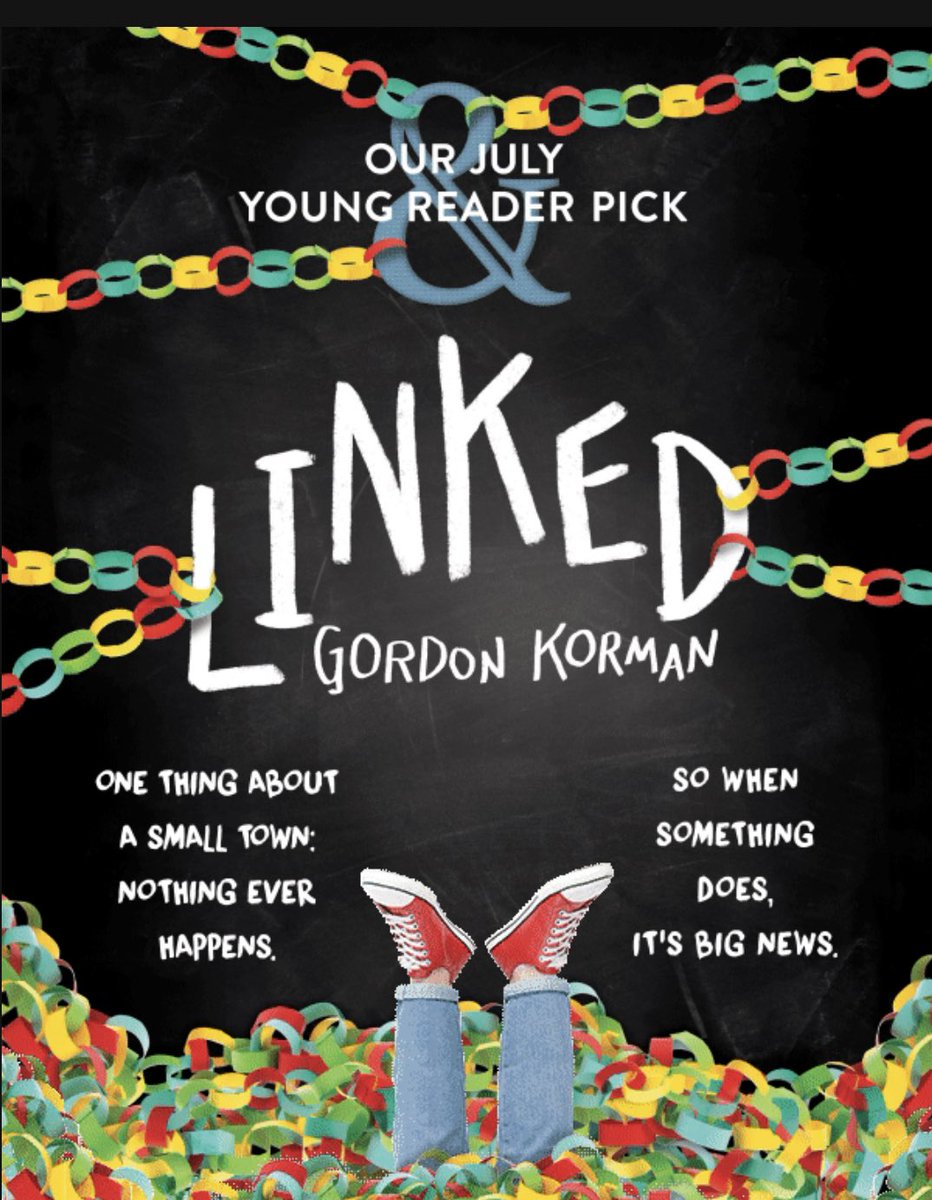 Our July Young Reader Monthly Pick asks readers the question: How are we all “Linked?”
When their school is vandalized with hate symbols, the students must band together. Gordon Korman deftly weaves in serious topics with his trademark levity.