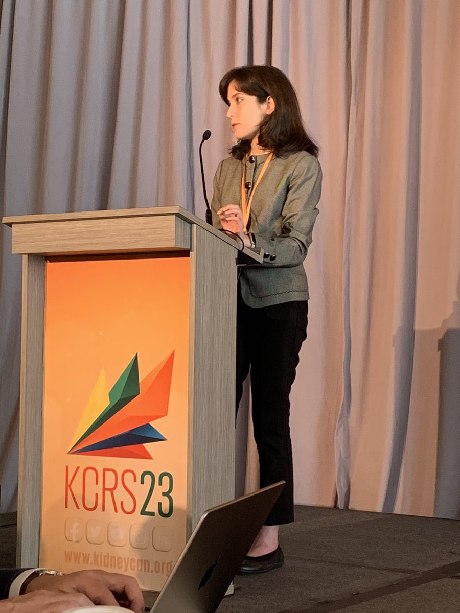 montypal's tweet image. Arrived at #KCRS23 just in time to hear @EbrahimiHedyeh deliver a stellar talk re: #radiogenomics in #kidneycancer. Preliminary work shows compelling associations between common genomic alterations &amp;amp; radiographic features. Hats off to Dr. Ebrahimi, @ZeynepZengin &amp;amp; our stellar