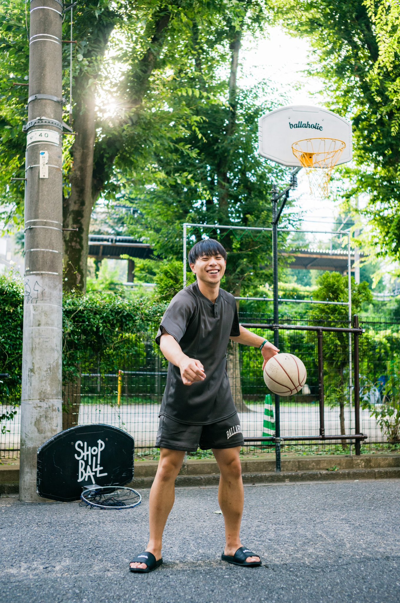 ウェア ballaholic college logo mesh zip shorts 19_2fa0fb4c-ef1c-4bfc-9c76-