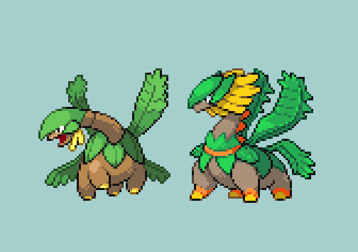 #fakemon #オリポケ トロピウス・フリュード。