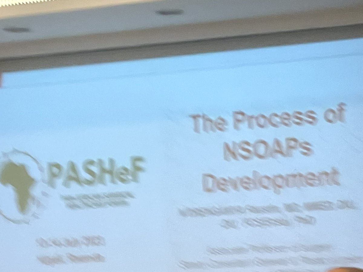 robertriviello's tweet photo. Prof Faustin Ntirenganya @Fostino21 of Rwanda share lessons learned from developing the 🇷🇼  #NSOAP at #PASHeF. 
1) added governance to the #LCOGS pillars 2)  get in the habit of collecting your data… https://t.co/oL0wO8GkNg