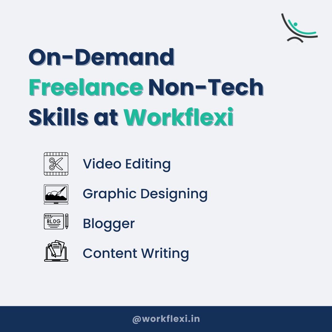 workflexitweets's tweet photo. Join Workflexi and tap into on-demand freelance non-tech skills now!
#freelance #gigs #projescts #vedioediting #contentwriting #graphicdesign #blogger https://t.co/KOWG4UQzIp