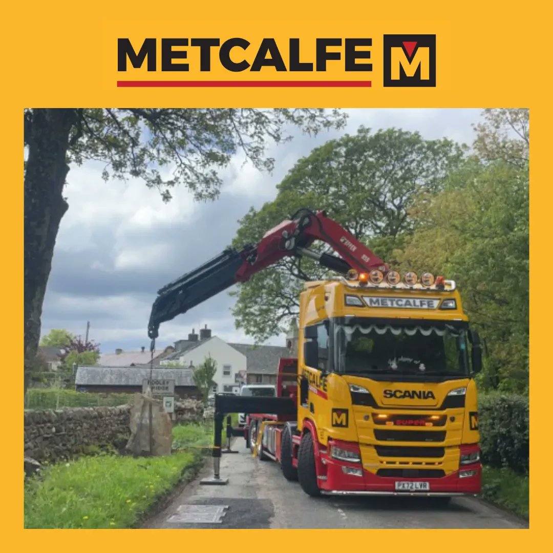 We were recenlty asked by Westmorland and Furness Council to replace the old metal bridge signs at Pooley bridge with some new stone ones…

Here's our HIAB truck in action during delivery.

#metcalfeplanthire #metcalfes #hiabtruck #pooleybridge #cumbria