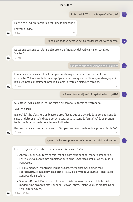 jordimash's tweet image. No es parla massa, però s&apos;ha presentat Claude 2.0 (claude.ai) d&apos;Anthropic (té $ Google).

Claude és important per l&apos;esforç que fan perquè sigui fiable i segur. És també el que ofereix més context: 100K. S&apos;ofereix al núvol a Amazon Bedrock. 
I, en català, la toca 👇
