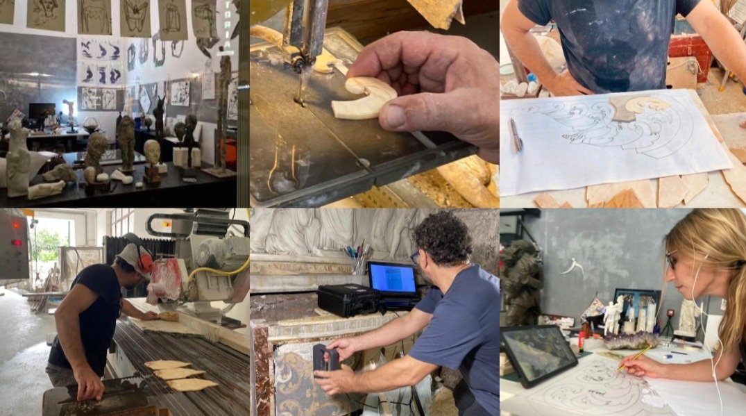 #Artigianato tecnologico #progetto #arte #scultura #lavorazione #marmo