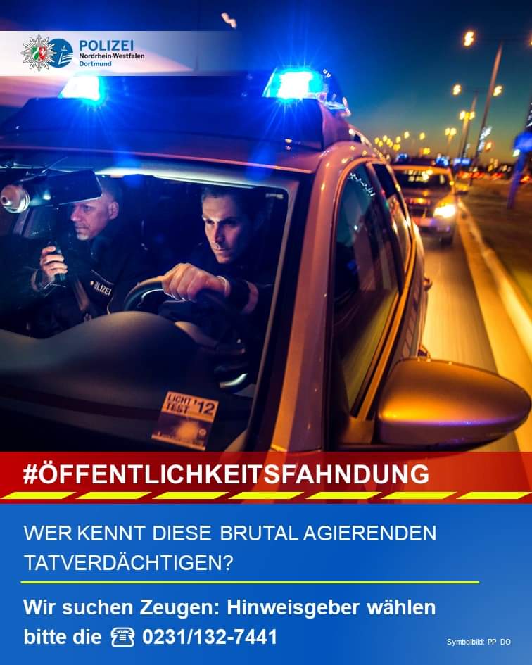 Liebe <a href="/polizei_nrw_do/">Polizei NRW DO</a> ,
ist es echt so schwer, die beiden "brutal agierenden Tatverdächtigen" zu finden, wenn sie in Uniform und mit Blaulicht herum fahren?
Oder hat da nur wieder jemand nicht nachgedacht bei der Kombination aus Foto und Schlagzeile? ^^