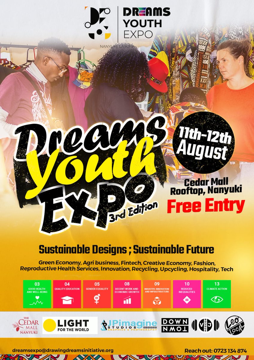 28 Days to Go 🚀🚀🚀 3rd #TheDreamsYouthExpo🇰🇪 linktr.ee/drawingdreams_…