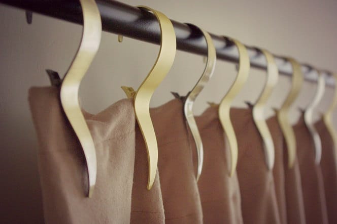 Thanks for the kind words! ★★★★★ "Fantastic invention! Beautiful and practical." SwingingLondon etsy.me/44A57fe #etsy #gold #bedroom #minimalist #curtainclips #curtainhooks #curtainrings #curtainringclips #curtainrailclips #clipsfordrapes