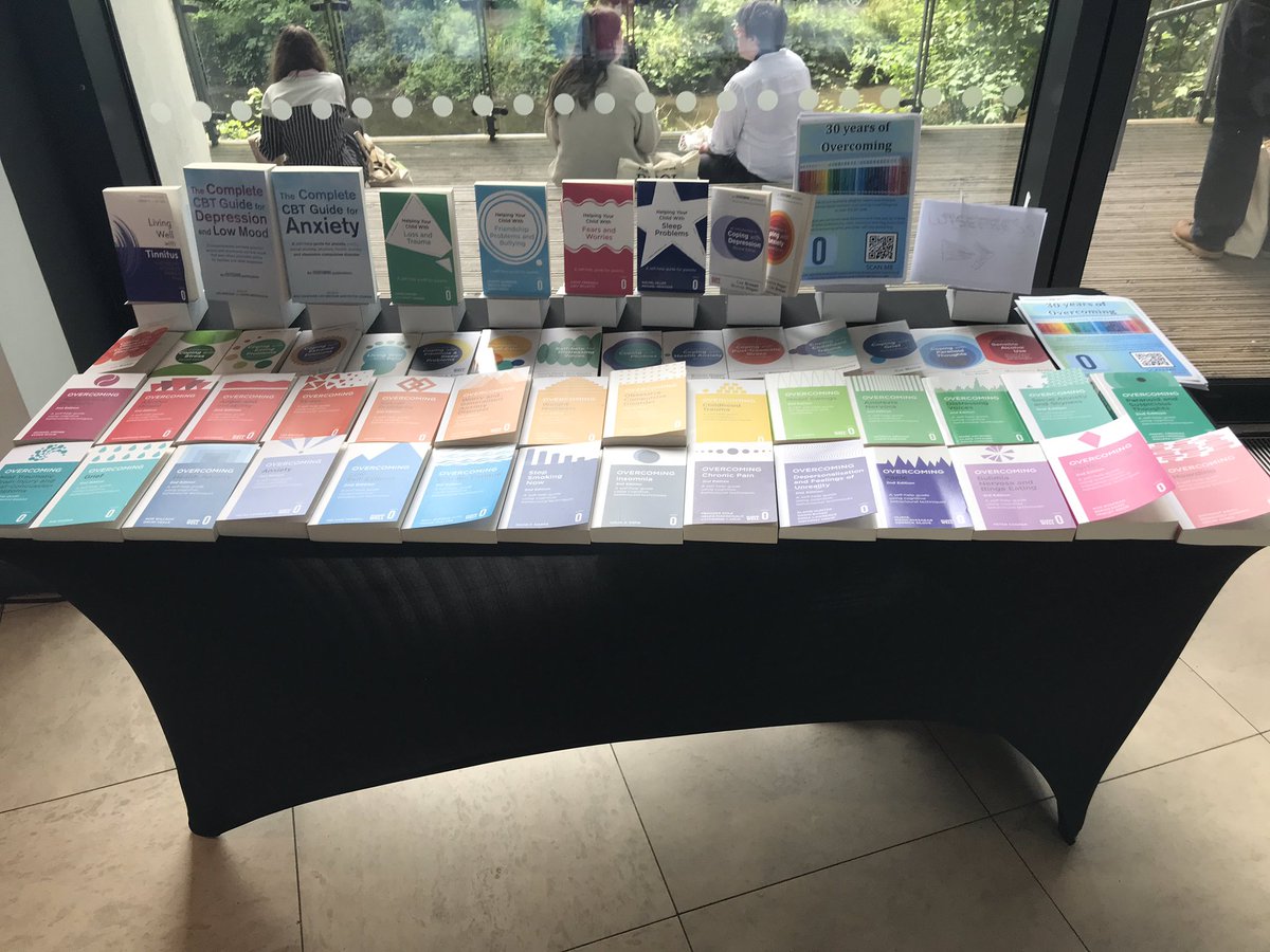 overcominglb's tweet photo. Just heard this described as ‘the table of terror’! If you have clients who need to overcome any of these terrifying disorders, we are here until after the last coffee break. @BABCP #BABCP23 https://t.co/jLo3av4HXD