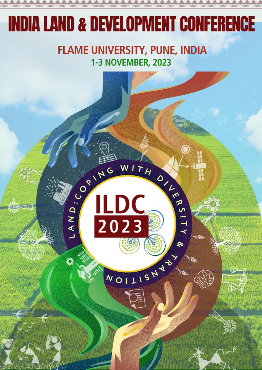 Pranab Choudhury (@prchoudhury) on Twitter photo Excited to be back, to announce <a href="/IndiaLandConf/">ILDC</a> for this year #ILDC2023.
Will be held at the picturesque <a href="/FLAMEUniversity/">FLAME University</a> in #Pune, Oxford of the East
Mark your calendars : Nov 1-3, 2023
Many thanks to leadership at FLAME <a href="/prasadgis/">Prasad Pathak</a> for kindly hosting & partnering!
More follows Excited to be back, to announce <a href="/IndiaLandConf/">ILDC</a> for this year #ILDC2023.
Will be held at the picturesque <a href="/FLAMEUniversity/">FLAME University</a> in #Pune, Oxford of the East
Mark your calendars : Nov 1-3, 2023
Many thanks to leadership at FLAME <a href="/prasadgis/">Prasad Pathak</a> for kindly hosting & partnering!
More follows