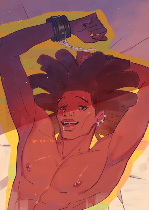 my tablet glitched like crazy while i drew this  please don't die on me baby, i can't afford a new one rn (i'm broke af)  #HobieBrown #spiderpunk #atsv