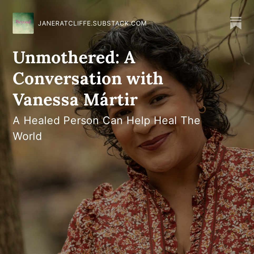 "In Latinx culture, mother is everything. But what if mother can’t mother in the way that you need as a child, or in that very vulnerable, weird time that is adolescence? What happens to the child when mother can’t be that for them?" 
@Vanessa_LaLoba 
janeratcliffe.substack.com/p/unmothered-a…