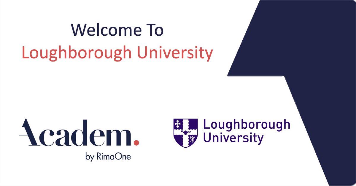 Academ_R1's tweet photo. We are pleased to have @lborouniversity join the ACADEM by RimaOne family and support them with their accreditation processes. Thank you for choosing #ACADEM and welcome to you! https://t.co/FtQcL4r7Dn