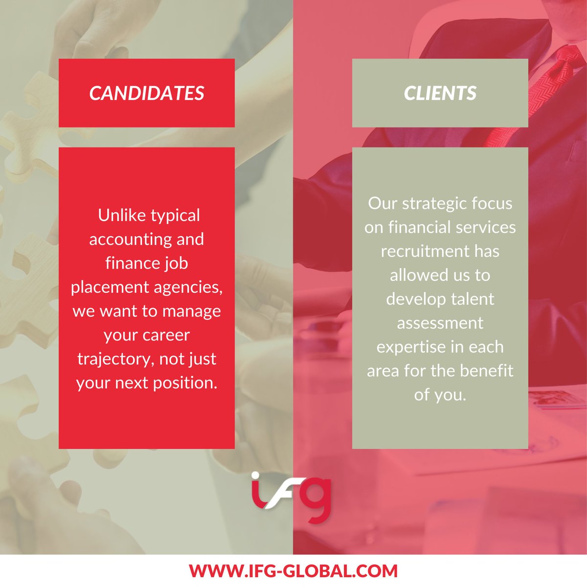 IFGHumanCapital's tweet photo. At IFG, our team has the proficiency to give clients and candidates equal attention. With our industry expertise, we promise to solve any job or challenge you bring to us!

💰 Browse accounting &amp; finance jobs: https://t.co/USb0uPY4BD
👥 Find new talent: https://t.co/ux2Ung0vB0 https://t.co/EOqehGTYEp