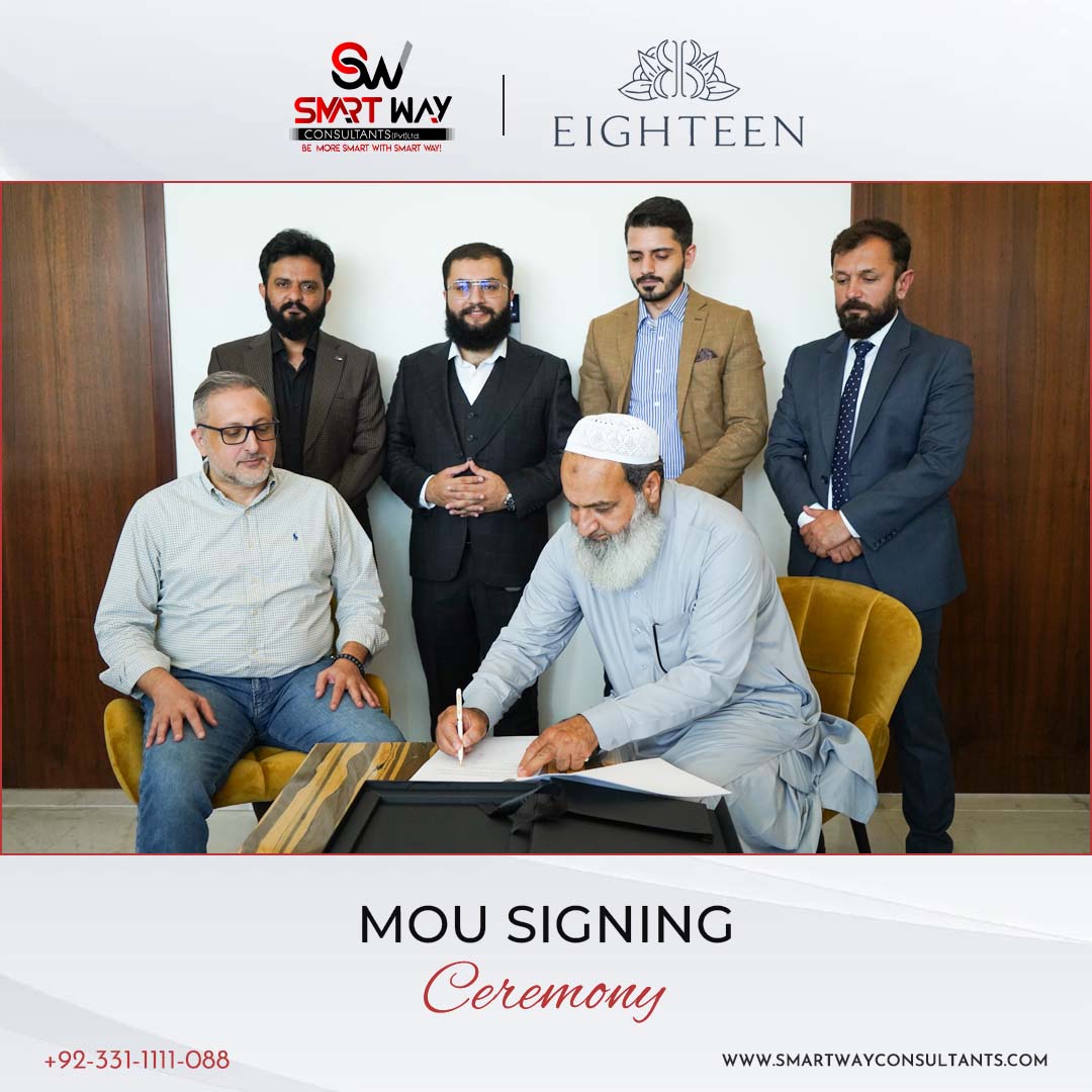 PvtSmartway's tweet photo. MOU Signing Ceremony!
Smart Way Consultants is exhilarated by signing MOU with Renowned Eighteen, a multi-million dollar flagship, high-standard and luxurious development backed by Ora Developers.

#MOUSigningCeremony #SmartWayConsultants #Eighteen #RealEstateConsultants https://t.co/tfGz3tDy6b