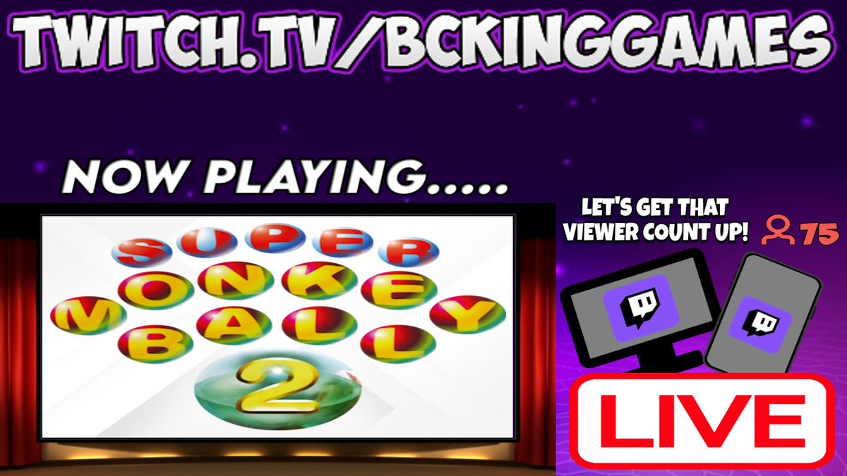 BCKingGames's tweet photo. I'm playing #SuperMonkeyBall2 for the FIRST TIME! You don't wanna miss it!
🔴https://t.co/XJsCN1dLqZ🔴
#supermonkeyball #gamecube #retrogaming #live #livenow #twitch #smallstreamer @LDTStreamers @streamerwallcom #SmallStreamerCommunity #gaming https://t.co/olDPR9ptdi