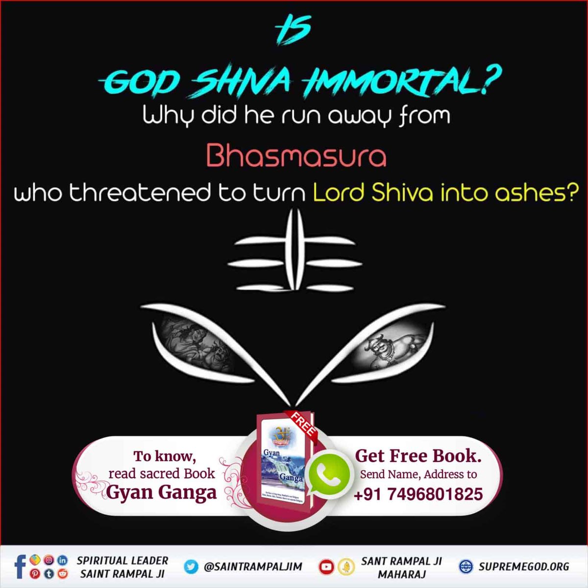 #SecretsOfLordShiva
Lord Shiva cannot grant Salvation because he is not Eternal. He is in the cycle of birth and death.
ज्ञान गंगा