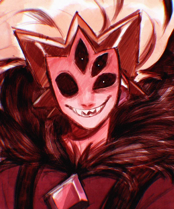 The Mad King    `s synthetic red diamond fusion! ^^ just had to draw the guy  #gemcyt