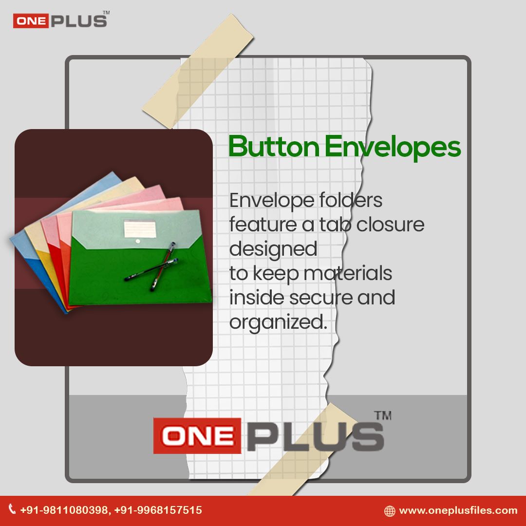 oneplusfile's tweet image. Button envelopes: where creativity meets convenience! 🎨

For more information visit us:-
Call us: 9811080398 / 9968157515
Visit us: oneplusfiles.com

#buttonenvelopes #creativeconvenience #envelopeswithbuttons #artisticenvelopes #convenientcrafting #creativemailing