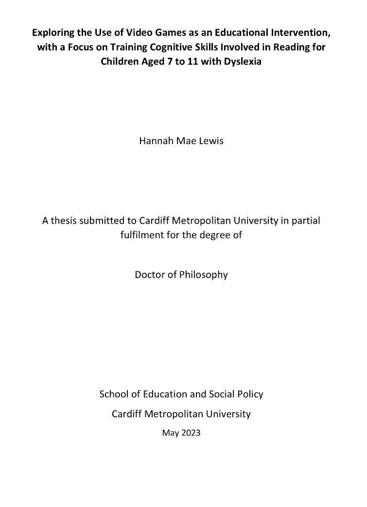On Tuesday I successfully defended my PhD! 🥳

A special thank you to my supervisory team Dr Cheryl Ellis, <a href="/Rhiannon220/">Dr Rhiannon Packer</a> @profgaryb &amp; <a href="/LouiseAWCMet/">Louise Allen-Walker</a>. As well as my examiners <a href="/Cathryn_Knight/">Dr Cathryn Knight</a> &amp; Prof Steve Kennewell for creating a positive viva environment. 

#PhDone 😅