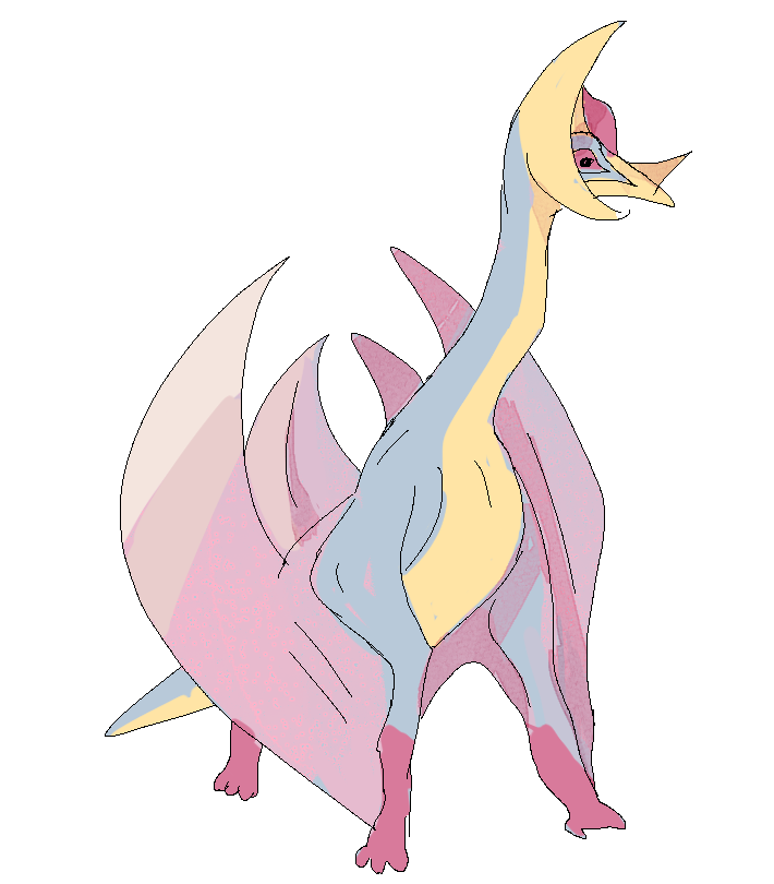 「Idk. what if Cresselia was a cool dinosa」|Heehoo ▽▲のイラスト