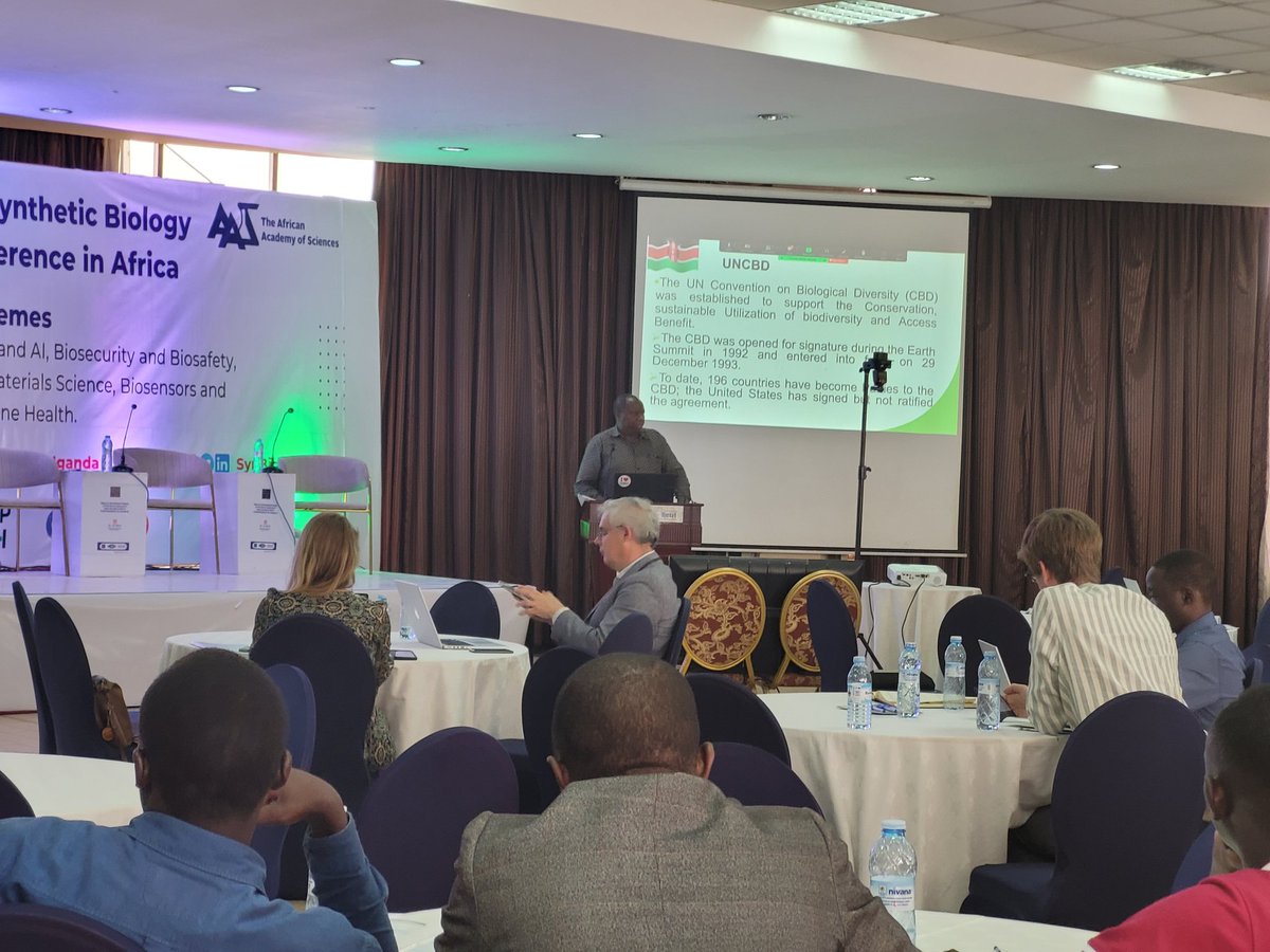 2023igem's tweet photo. Dr.Benson Kinyaga addressing US about biotechnology safety and related Protocols
#SBA2 https://t.co/JGy5GTINL2