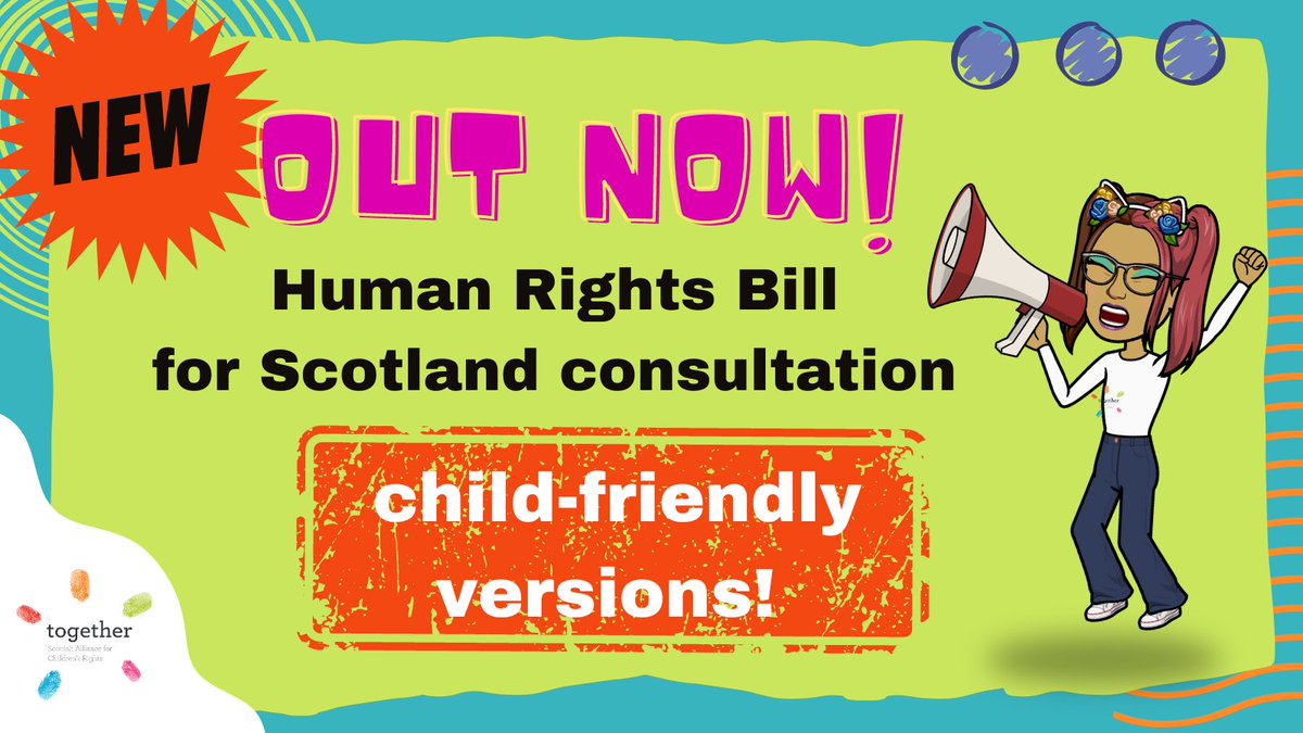 🎉Delighted to share new resources for children & young people to respond to @scotgov's consultation on a new #HumanRights Bill for Scotland 📄Including facilitator guides with activities to help explore the themes of the consultation 📎 bit.ly/3pLX14d #AllOurRights