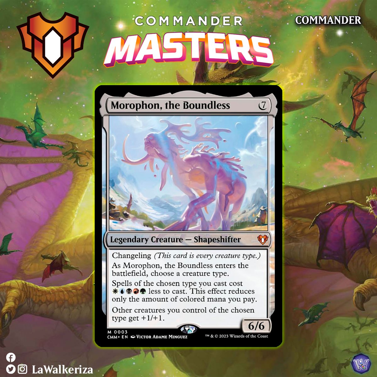 LWalkeriza's tweet photo. #LaWalkeriza
#MTGHispano #MTGCMaster #MTGspoilers #MTG #MagicTheGathering #mtgcommunity
#MTGcommander #Kemba #Kykar #Morophon https://t.co/TH7AxgxbIY