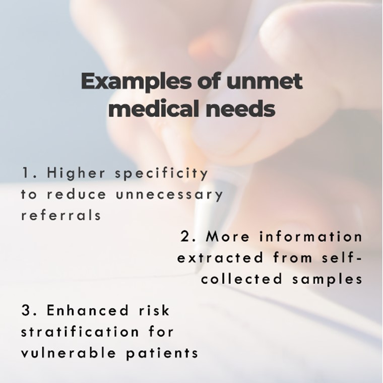 The healthcare professionals' perspective

This year, we've taken proactive steps to engage healthcare professionals in our product development in order to identify the unmet medical needs in the field of cervical (pre-)cancer diagnostics. 

Special thanks to all collaborators!!
