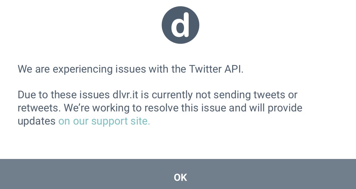 Ok, ser ut som Elmo blockat @dlvrit så de inte kan återposta mina artiklar på bloggen. Tufft när hela ens affärsidé kan skjutas i sank över en natt.