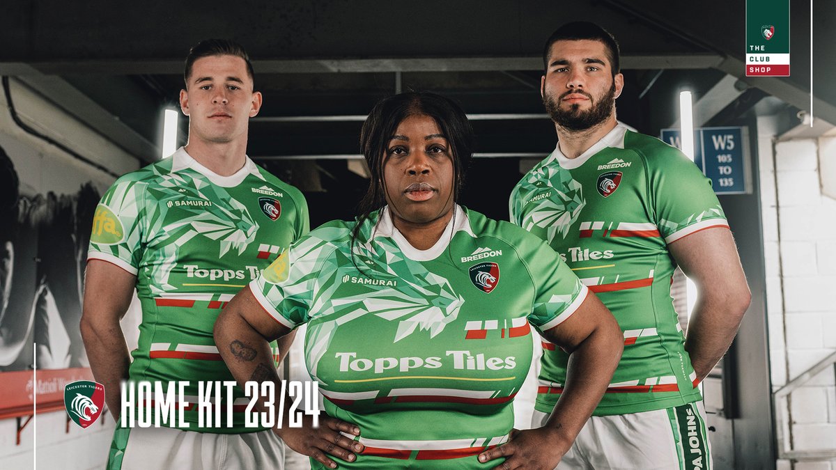 The 23/24 Home Kit is now on sale.

Exclusively online 🛍 shop.leicestertigers.com