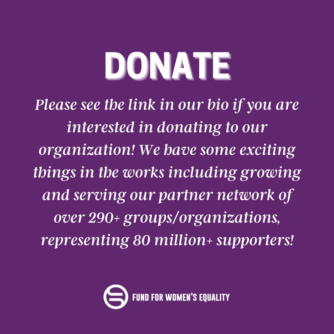Thank you for ALL of your support so far. We are so excited to continue our work sharing why equality and the Equal Rights Amendment is SO important for an inclusive society.   

Please follow <a href="/ERACoalition/">ERA Coalition</a> to stay updated while we plan behind the scenes. We appreciate you!!
