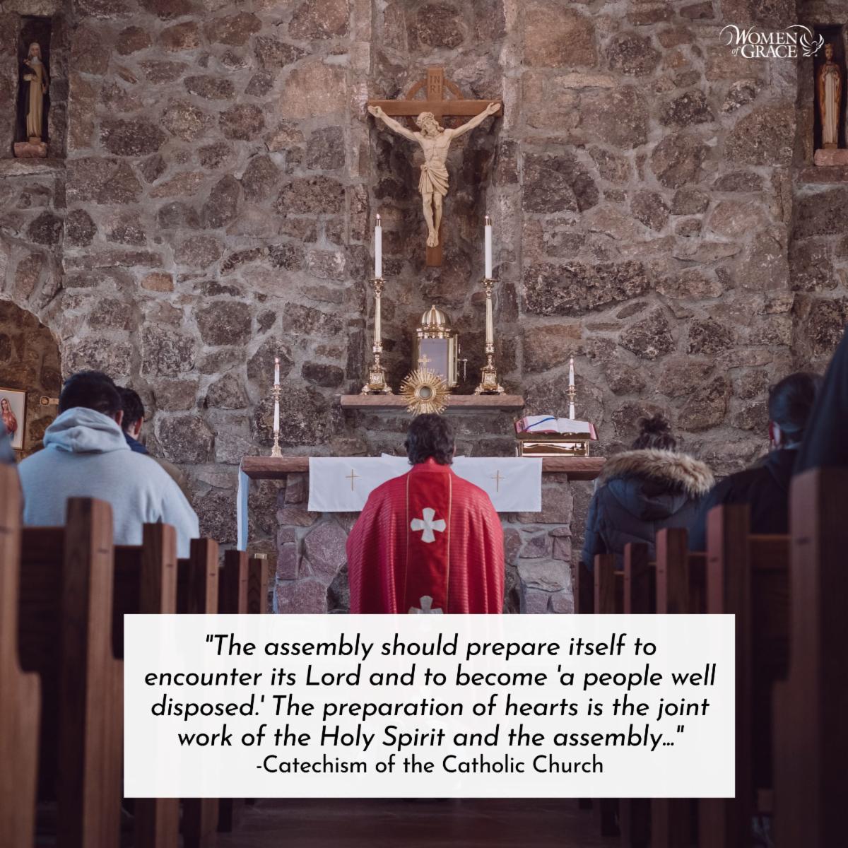 WomenOfGrace's tweet image. Today’s Reflection: ow.ly/k0wv50P8TI2
What is the role of the Holy Spirit in preparing us to encounter the Lord through the Sacred Liturgy?

#HolySpirit #Liturgy #Catechism