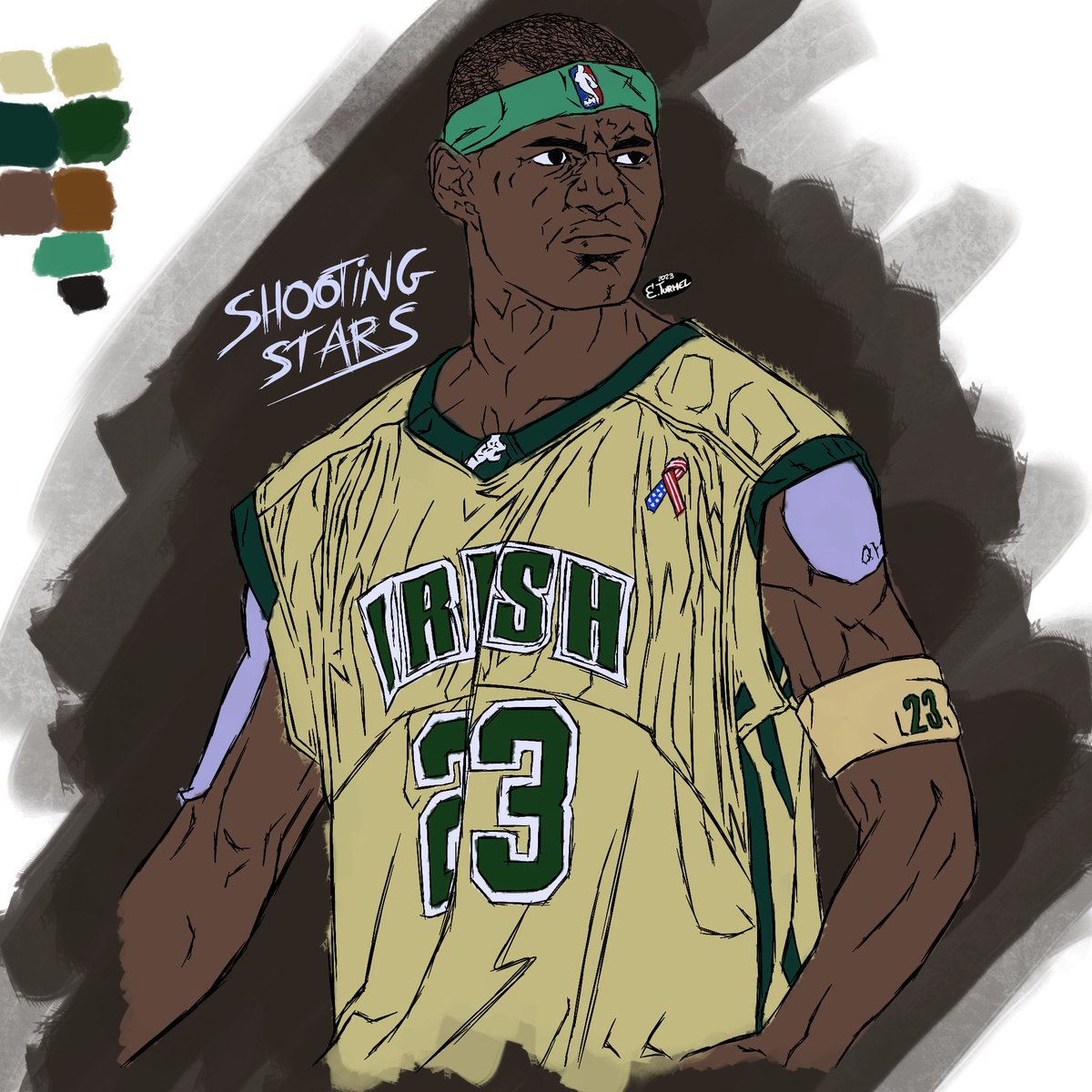 TurmelEwen's tweet photo. Croquis de @KingJames après avoir regardé le film shooting stars ✏️

Merci @LBJxGoat pour le lien 👌

#lebronjames #shootingstars #irish #akron #croquis https://t.co/ChIQ3zQdnZ