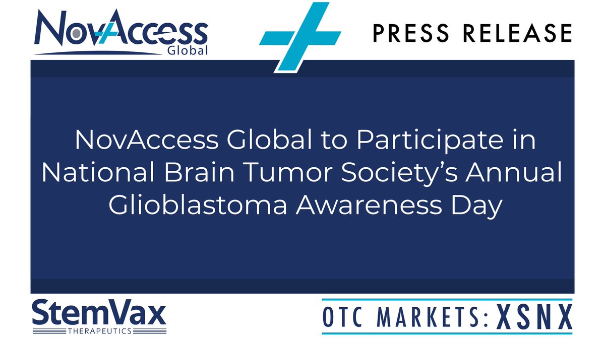 novaccessglobal.com/wp-content/upl…
#NovAccessGlobal #GlioblastomaAwareness #BrainTumorSociety #BiotechInvesting #CancerResearch #BioTech #MedicalResearch #InvestInBiotech #BrainCancer #Neuroscience #GlioblastomaDay #NBTS #BrainTumorResearch #FightGBM #BrainHealth #InvestingInFuture