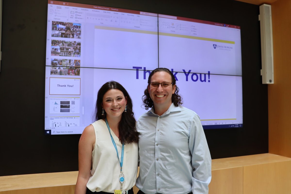 Congrats (and Happy Birthday!) to <a href="/JHUBME/">Johns Hopkins BME</a> ’s newest minted PhD: Dr. Savannah Est-Witte!  

Fantastic thesis and fantastic scientist from <a href="/HopkinsMedicine/">Johns Hopkins Medicine</a> <a href="/HopkinsEngineer/">Johns Hopkins Engineering</a> !

<a href="/WitteEst/">Savannah Est-Witte</a> <a href="/SiebelScholars/">Siebel Scholars</a> <a href="/ARCSMetroWash/">ARCS Metro Wash</a> <a href="/NSF/">U.S. National Science Foundation</a>
<a href="/INBT_JHU/">The Johns Hopkins Institute for NanoBioTechnology</a>