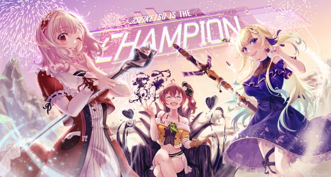 #作品をみてくださいあわよくばフォローしてください祭  気ままにファンアート描いてます!綺麗で可愛い絵柄を目指してます
