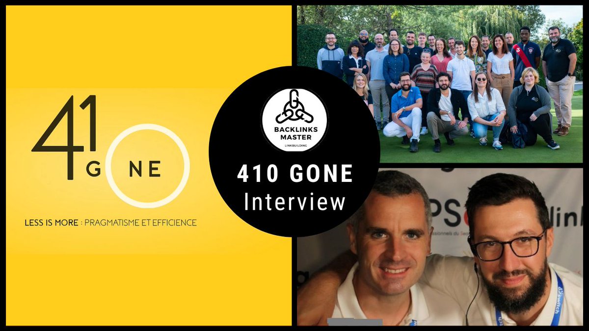 Conseils de <a href="/410goneAgency/">410 Gone</a> :
1) Identifiez la concurrence 🔎
2) Observez les concurrents : que font-ils ? Comment progressent-ils ? Que mettent-ils en place ? 🤔
3) Faites pareil, en mieux ! 🚀 

Retrouvez l'interview complète ici :
➡️backlinksmaster.com/app/fr/service…

#seo #netlinking