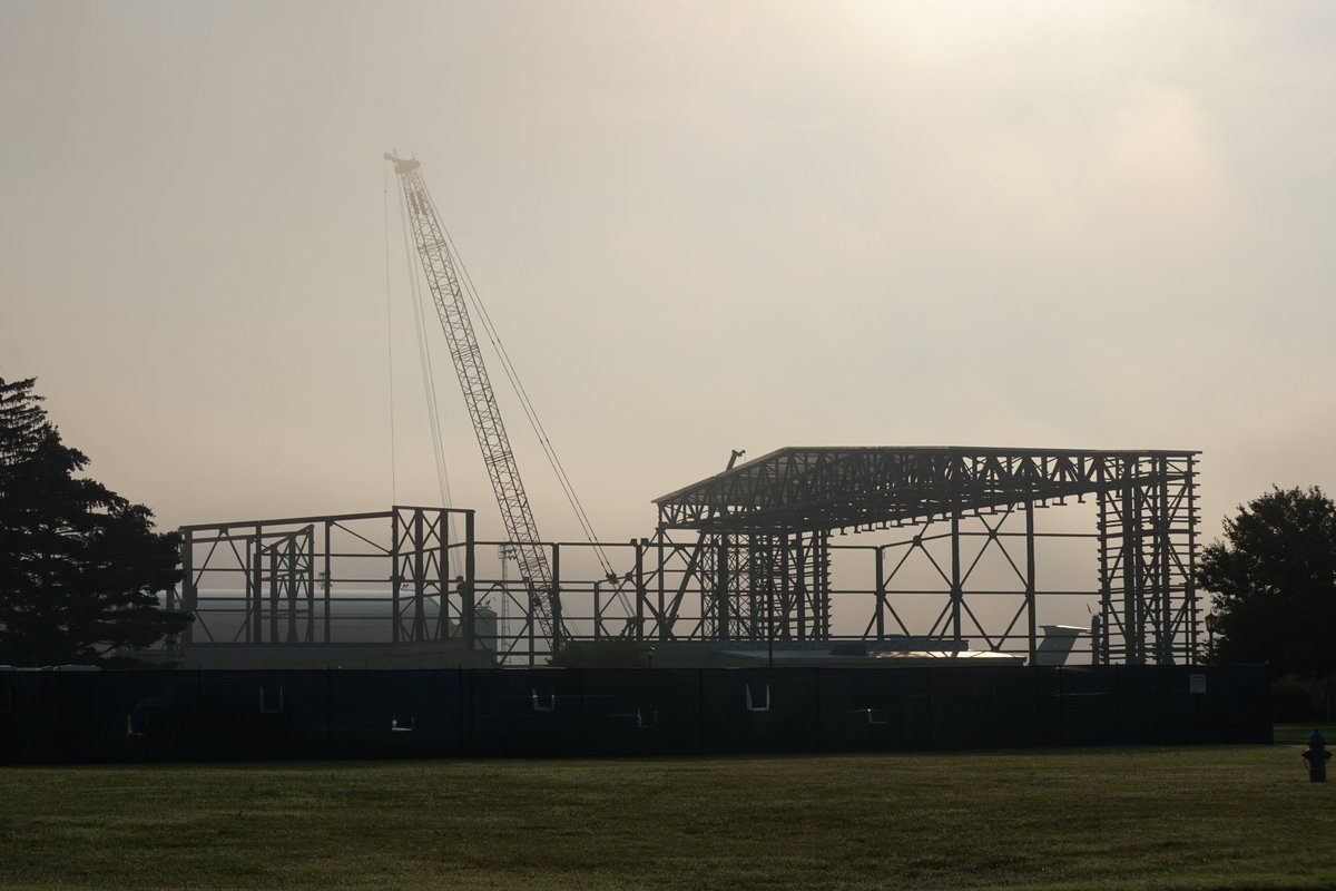 Good morning Westover! This morning's photo of the New Super Hangar being built at Westover. @AFRC <a href="/WestoverAirShow/">Westover Air Show</a> <a href="/Chicopee_MA/">City of Chicopee</a>  <a href="/GCC/">Secretariat General of Gulf Cooperation Council</a>