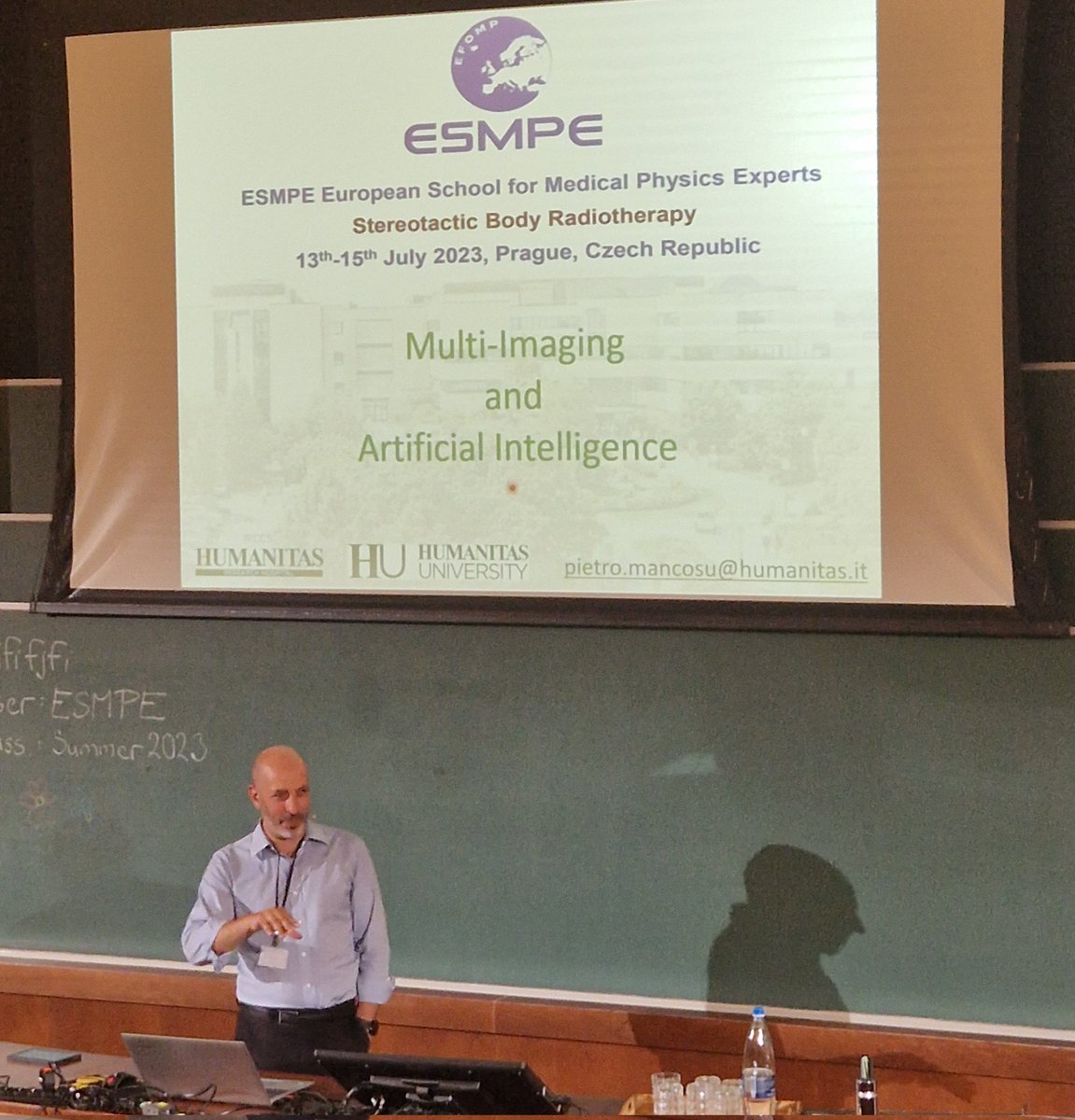 📸 <a href="/MancosuPietro/">Pietro Mancosu</a> talk on Multi-#Imaging and #AI 👉👉👉 'Is fully automated segmentation with no human supervision feasible⁉️  🤔 #ESMPE #SBRT #Prague