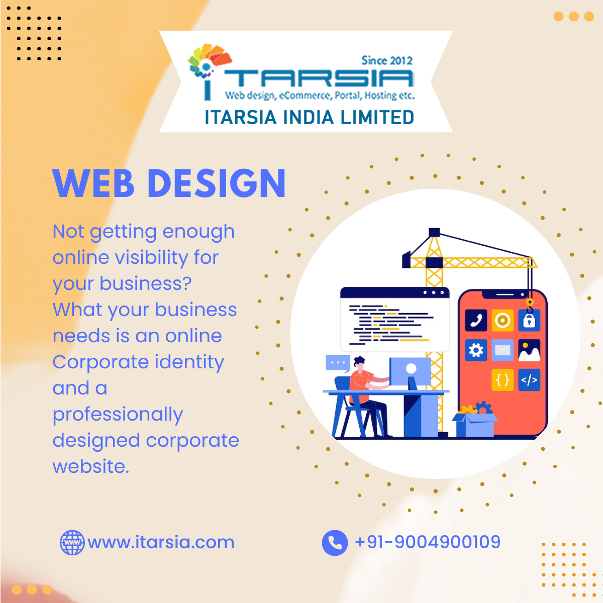 ItarsiaIndiaLtd's tweet image. #Get_Top_Notch #Digital_Potential with #Itarsia_India_Limited. Our expert team specializes in #Best #Digital_Strategy and #Brand_Optimization to help your business reach #New_Heights. From #Captivating #Content_Marketing to #Advanced #Data_Analytics