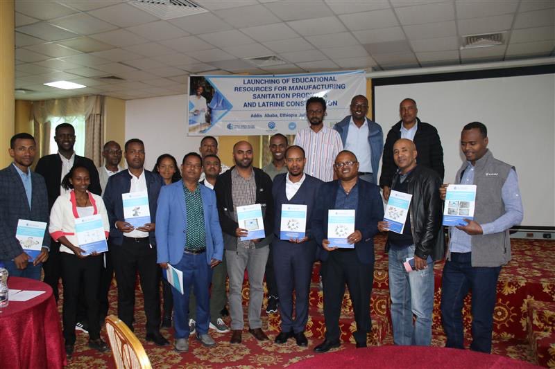 IntheLooPWaSH's tweet photo. The launch of educational resources and training modules for manufacturing sanitation products is currently underway. This occasion is graced by the presence of representatives from the @FMoHealth, @Jobs_FDRE, @PSIEthiopia, and other distinguished guests. 1/3 https://t.co/1PUgqGZ2Ja