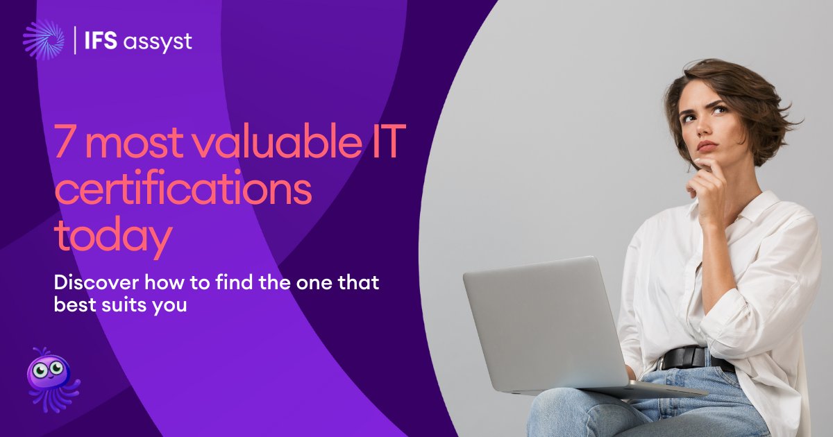Looking to polish your #ITskills with a certification?

There are countless of them to choose from, but figuring out which one is best for you can be a bit of a minefield. So, we've shortlisted some of the most valuable #ITcertifications you can do today.

ifs.link/BiVftI
