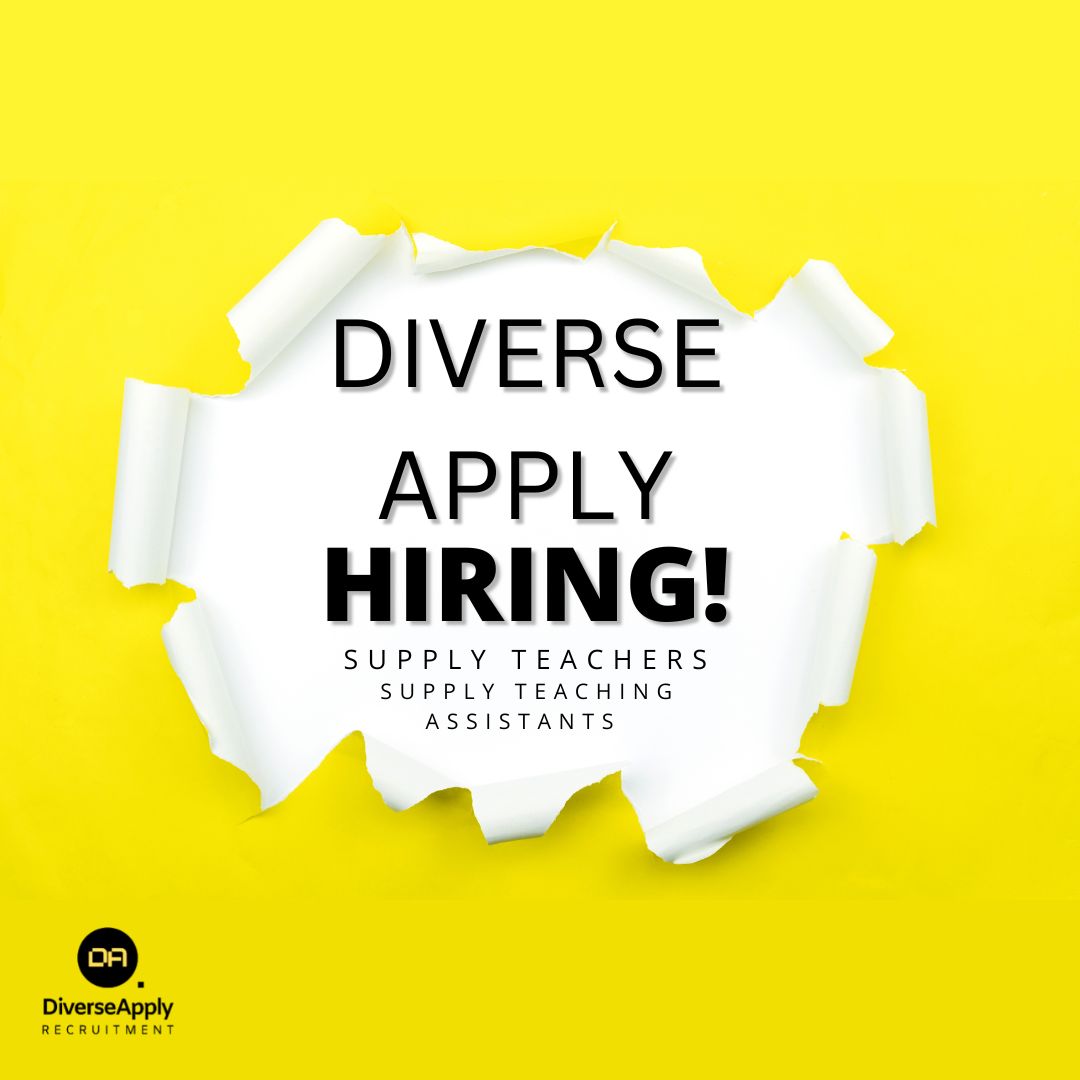 DiverseApply's tweet photo. Our supply network is growing and we are actively seeking more teachers and teaching assistants who would love to do supply work in a new school.

Visit our website today: https://t.co/fq8SdIbct1

#education #teaching #opportunity https://t.co/KBfYAPuqXG