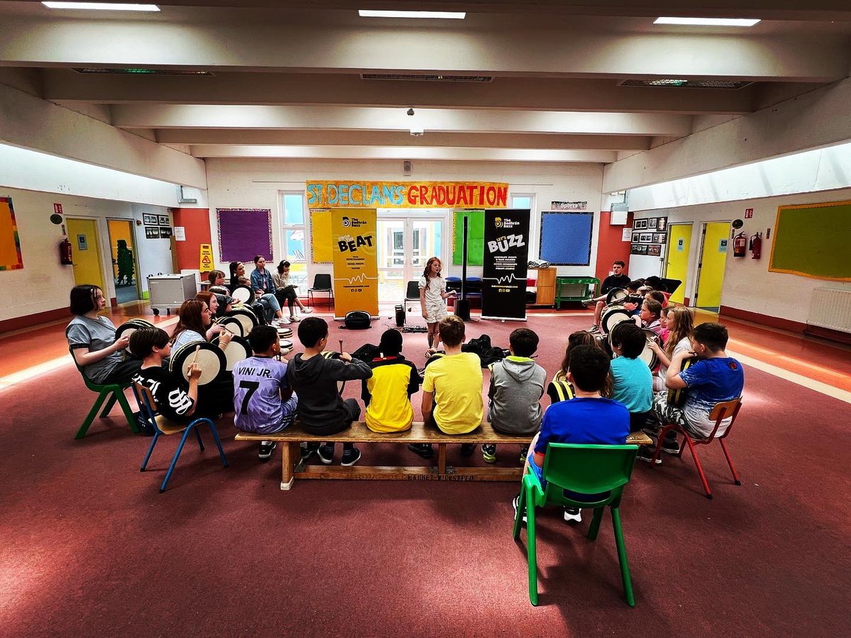 TheBodhranBuzz's tweet photo. Itโs Summer camp season here for #TheBodhranBuzz really fun workshop out in Ashbourne ๐๐จโก๏ธ https://t.co/3Dmi9X3M6d