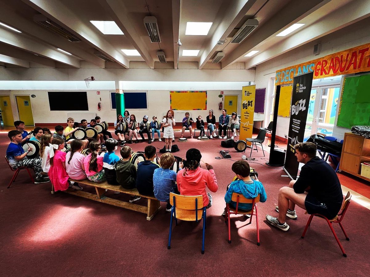 TheBodhranBuzz's tweet photo. Itโs Summer camp season here for #TheBodhranBuzz really fun workshop out in Ashbourne ๐๐จโก๏ธ https://t.co/3Dmi9X3M6d