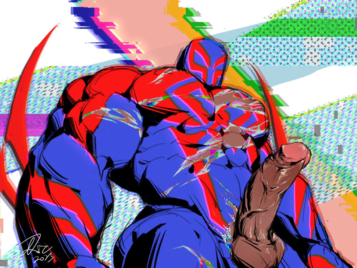 After a fierce fight…🤫🔥🔥🔥
RT if u like it! that helps a lot! 
Thx😘
#SpiderMan2099 #SpiderManAcrossTheSpiderVerse #fanart #MiguelOHara