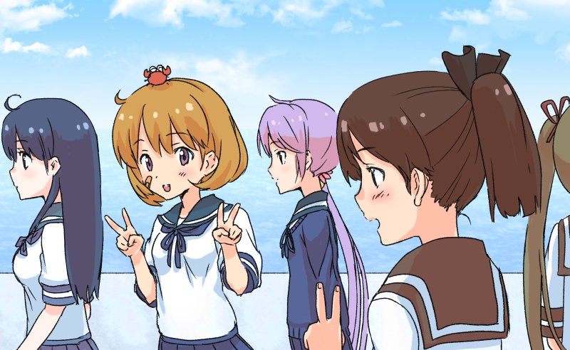 朝霜(艦これ) ,清霜(艦これ) 「#見た人は無言でストーリー性を感じさせる」|ふも🐳Skeb募集中のイラスト