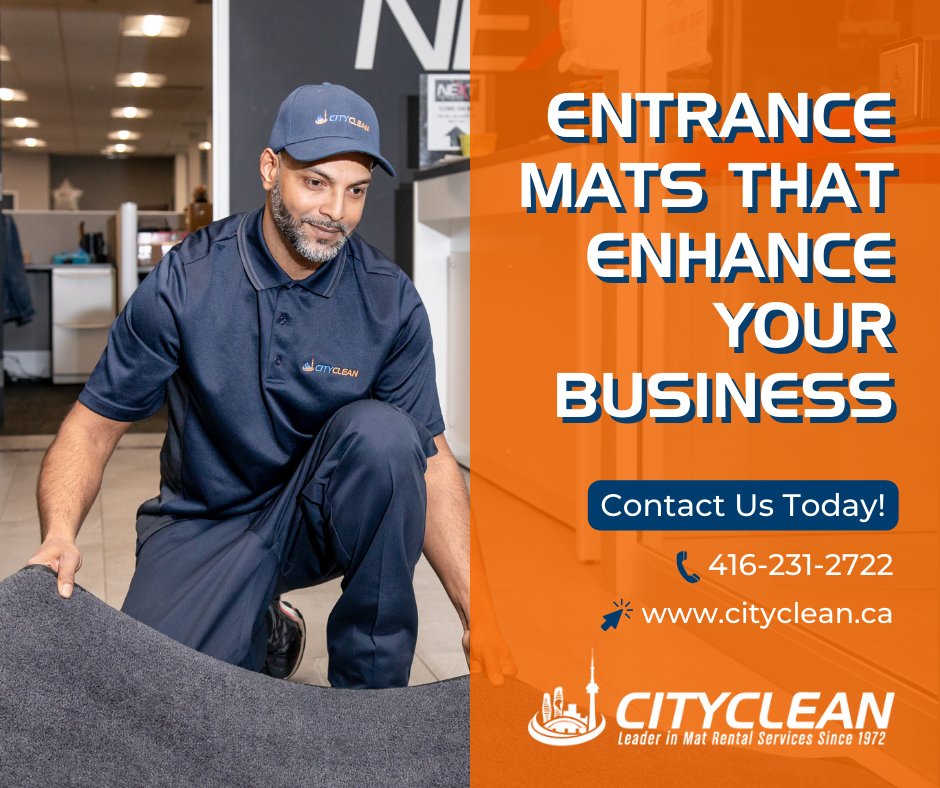 city_clean's tweet photo. Our durable mats will provide superior dirt and moisture absorption, ensuring a clean and safe environment that protects tenants and visitors. Visit our website to explore our wide selection of customizable floor mats today! https://t.co/MfuF1DMbM8 https://t.co/tIhNCjKXr8